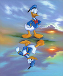 Donald Duck Art Donald Duck Art Two Sides of Donald